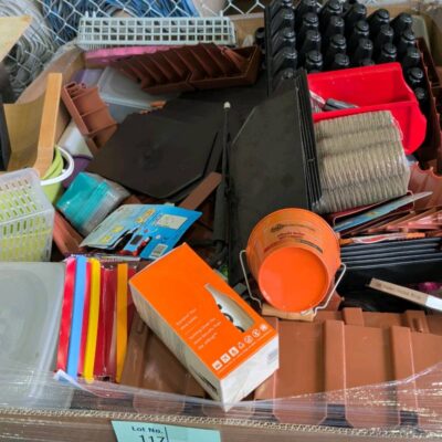 PALLET OF ASSORTED PLASTIC STORAGE SOLD AS IS PALLET OF ASSORTED PLASTIC STORAGE SOLD AS IS