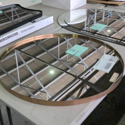 EX SHOWROOM DISPLAY - BRUSHED COPPER 800MM ROUND MIRROR RRP$410 EX SHOWROOM DISPLAY - BRUSHED COPPER 800MM ROUND MIRROR RRP$410