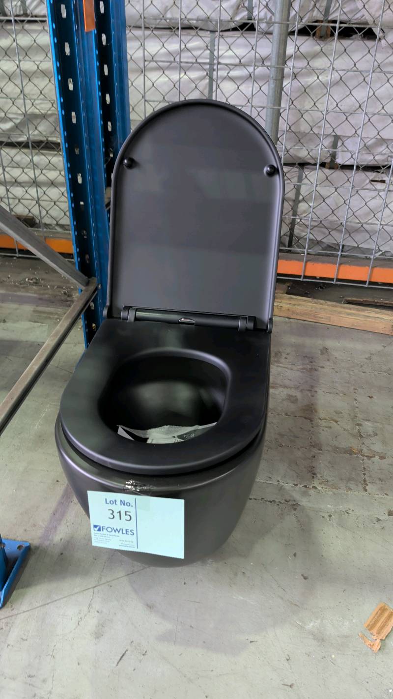 EX SHOWROOM DISPLAY - KOKO TORNADO FLUSH WALL FACED TOILET PAN WITH SLIM SEAT, K002376A-PS2 EX SHOWROOM DISPLAY - KOKO TORNADO FLUSH WALL FACED TOILET PAN WITH SLIM SEAT, K002376A-PS2
