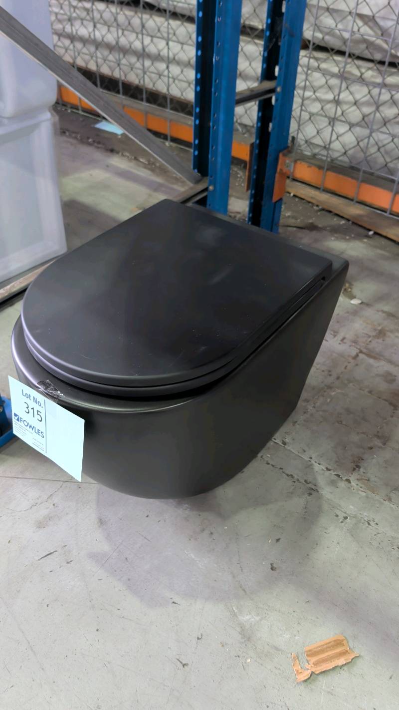 EX SHOWROOM DISPLAY - KOKO TORNADO FLUSH WALL FACED TOILET PAN WITH SLIM SEAT, K002376A-PS2 EX SHOWROOM DISPLAY - KOKO TORNADO FLUSH WALL FACED TOILET PAN WITH SLIM SEAT, K002376A-PS2