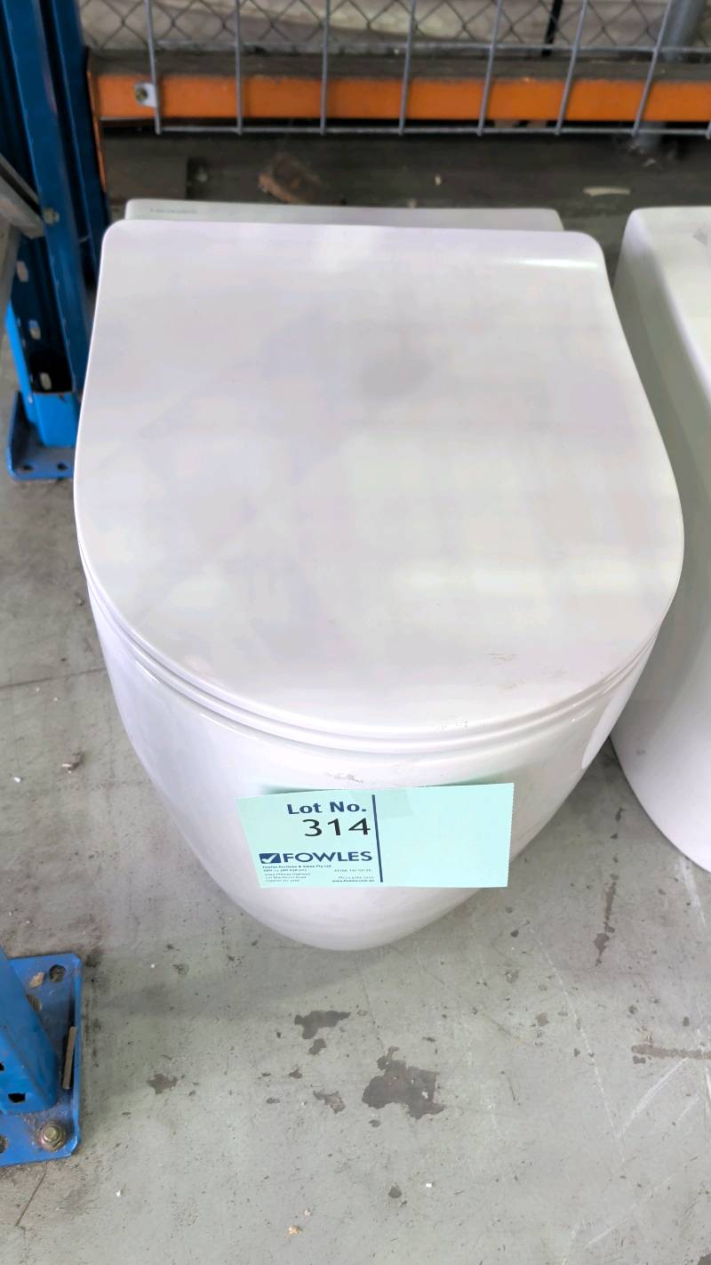 EX SHOWROOM DISPLAY - MOON FLOOR MOUNT TOILET PAN RRP$1399 EX SHOWROOM DISPLAY - MOON FLOOR MOUNT TOILET PAN RRP$1399