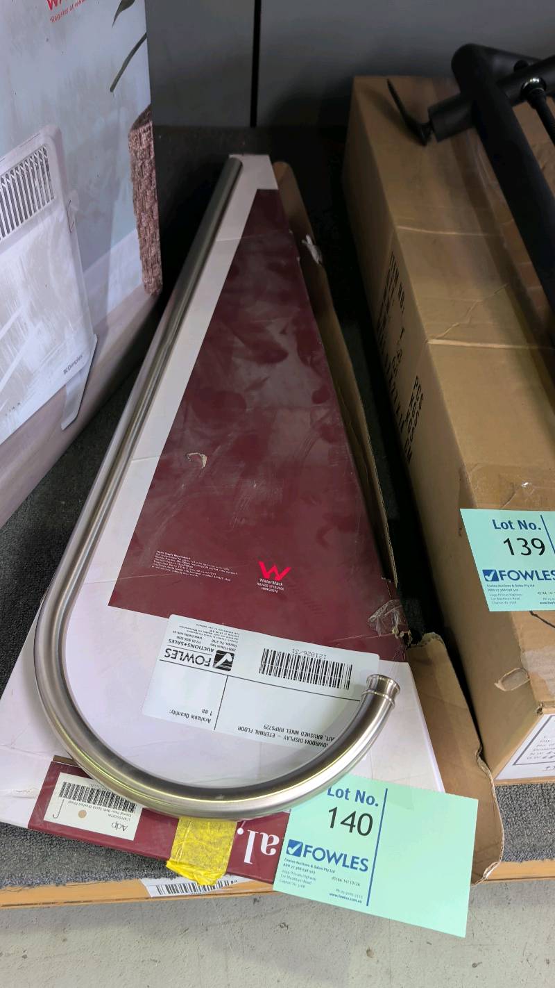 EX SHOWROOM DISPLAY - ETERNAL FLOOR SPOUT, BRUSHED NIKEL RRP$729 EX SHOWROOM DISPLAY - ETERNAL FLOOR SPOUT, BRUSHED NIKEL RRP$729