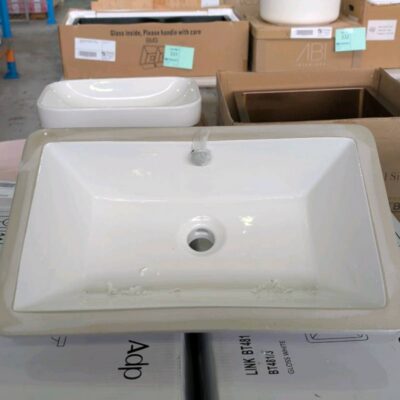EX SHOWROOM DISPLAY -ADP LINK BT481 CERAMIC UNDER COUNTER BASIN RRP$199 EX SHOWROOM DISPLAY -ADP LINK BT481 CERAMIC UNDER COUNTER BASIN RRP$199