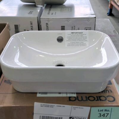 EX SHOWROOM DISPLAY -CAROMA LUNA INSET CERAMIC BASIN EX SHOWROOM DISPLAY -CAROMA LUNA INSET CERAMIC BASIN