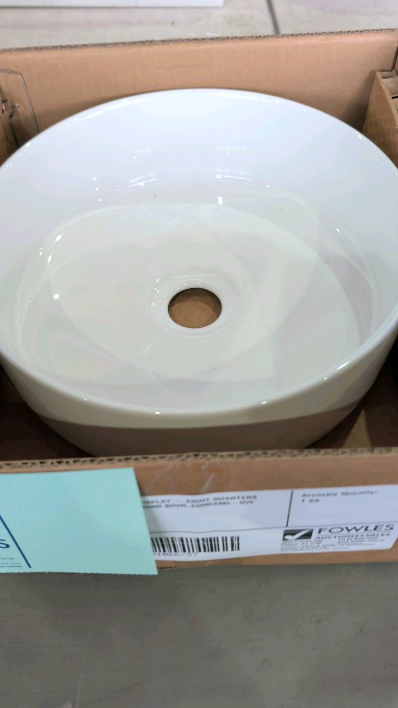 EX SHOWROOM DISPLAY - EIGHT QUARTERS AMAROO MINI ROUND BOWL EQMEAM5-GW EX SHOWROOM DISPLAY - EIGHT QUARTERS AMAROO MINI ROUND BOWL EQMEAM5-GW