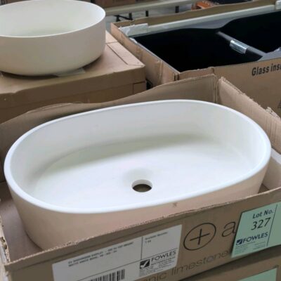 EX SHOWROOM DISPLAY - IOS 54 TOP MOUNT MATTE WHITE BOWL, VB-IOS-54 EX SHOWROOM DISPLAY - IOS 54 TOP MOUNT MATTE WHITE BOWL, VB-IOS-54