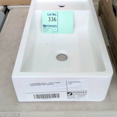 EX SHOWROOM DISPLAY - SHELF 02 BASIN, SURFACE MOUNT IVORY RRP$1265 EX SHOWROOM DISPLAY - SHELF 02 BASIN, SURFACE MOUNT IVORY RRP$1265