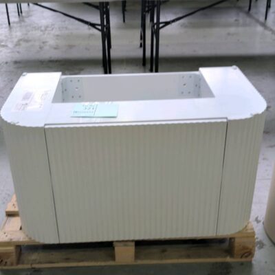 EX SHOWROOM DISPLAY - CETO AVALON 900MM CURVED FLUTED WALL HUNG VANITY CABINET - *DAMAGED LEFT HAND REAR, SOLD AS IS* EX SHOWROOM DISPLAY - CETO AVALON 900MM CURVED FLUTED WALL HUNG VANITY CABINET - *DAMAGED LEFT HAND REAR, SOLD AS IS*