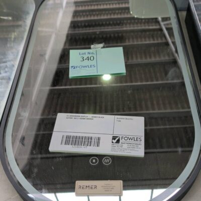 EX SHOWROOM DISPLAY - REMER BLACK GATSBY 900 X 450MM MIRROR