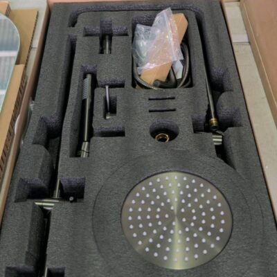 EX SHOWROOM DISPLAY - BLOOM GUNMETAL SHOWER RAIL JTAPSRSETBLMBGM EX SHOWROOM DISPLAY - BLOOM GUNMETAL SHOWER RAIL JTAPSRSETBLMBGM