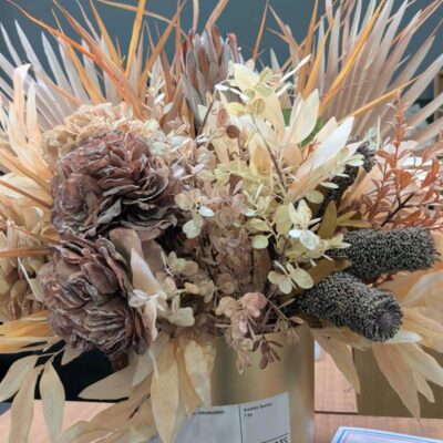 EX STAGING - FAUX FLORAL ARRANGEMENT, SOLD AS IS