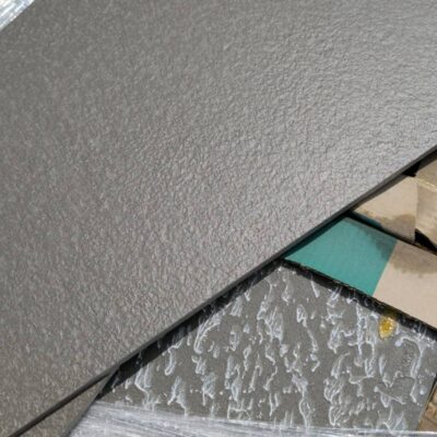 PALLET OF 600MM X 300MM TEXTURED EXTERIOR DARK GREY TILE