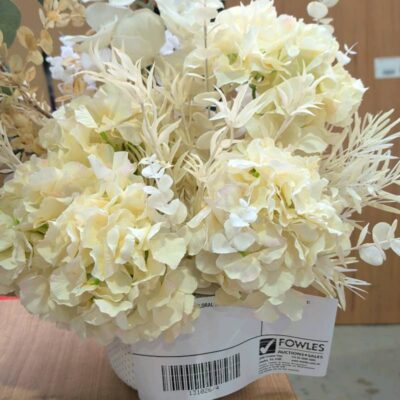 EX STAGING - FAUX FLORAL ARRANGEMENT, SOLD AS IS