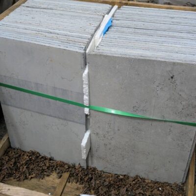 PALLET OF SIENA GREY SANDBLASTED LIMESTONE TILE 610MM X 406MM X 12 SOLD AS IS PALLET OF SIENA GREY SANDBLASTED LIMESTONE TILE 610MM X 406MM X 12 SOLD AS IS
