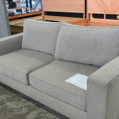 EX STAGING - GREY 2.5 SEATER COUCH, SOLD AS IS EX STAGING - GREY 2.5 SEATER COUCH, SOLD AS IS