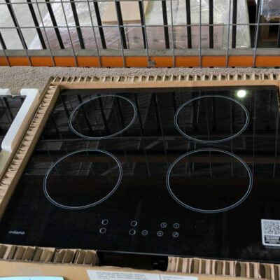 NEW MILANO 600MM INDUCTION COOKTOP, TOUCH CONTROL WITH 9 POWER LEVELS, 4 COOKING ZONES, WITH 3 MONTH WARRANTY 539.40.521