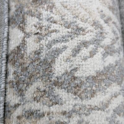 NEW RUG RUNNER 80CM WIDE X 3M LONG, QUADALIO MOTIF 970 LIGHT GREY, POLYPROPYLENE, MADE IN TURKEY