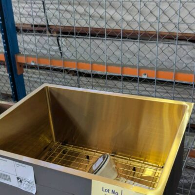 EX SHOWROOM DISPLAY - UNDERMOUNT GOLD SINK 600MM X 450MM