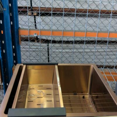 EX SHOWROOM DISPLAY - UNDERMOUNT BRASS SINK 440MM X 440MM EX SHOWROOM DISPLAY - UNDERMOUNT BRASS SINK 440MM X 440MM