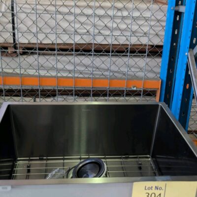 EX SHOWROOM DISPLAY - UNDERMOUNT PHOENIX DARK S/STEEL SINK 557MM X 444MM APPROX EX SHOWROOM DISPLAY - UNDERMOUNT PHOENIX DARK S/STEEL SINK 557MM X 444MM APPROX