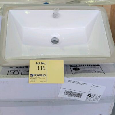 EX SHOWROOM DISPLAY - UNDERMOUNT VANITY BOWL BT418/3, SOLD AS IS EX SHOWROOM DISPLAY - UNDERMOUNT VANITY BOWL BT418/3, SOLD AS IS