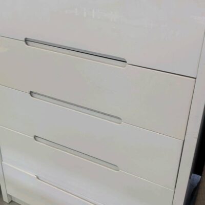 EX DISPLAY - WHITE TALLBOY - DAMAGED/DISCOLOURED - SOLD AS IS