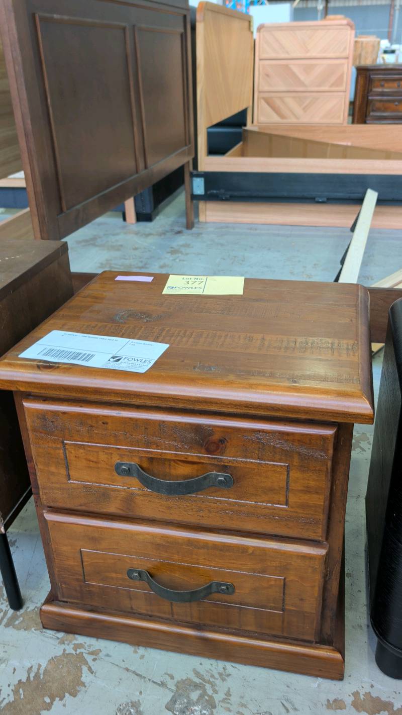 EX DISPLAY - PINE BEDSIDE TABLE SOLD AS IS EX DISPLAY - PINE BEDSIDE TABLE SOLD AS IS