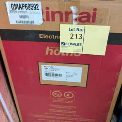 NEW RINNAI HOT FLO ELECTRIC HOT WATER STORAGE TANK, 2.4KW SOLD AS IS 14 DAY WARRANTY