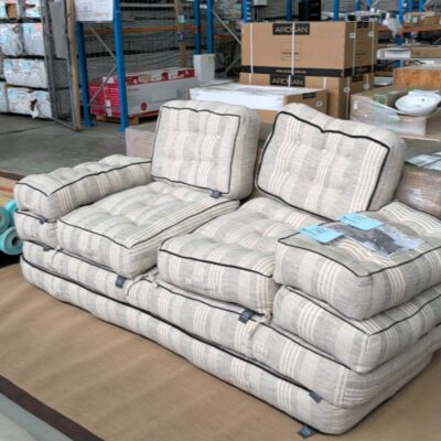 NEW AGURA MODULAR SEATING, 10 PIECE MODLAR GREY & WHITE RRP$1499 NEW AGURA MODULAR SEATING, 10 PIECE MODLAR GREY & WHITE RRP$1499