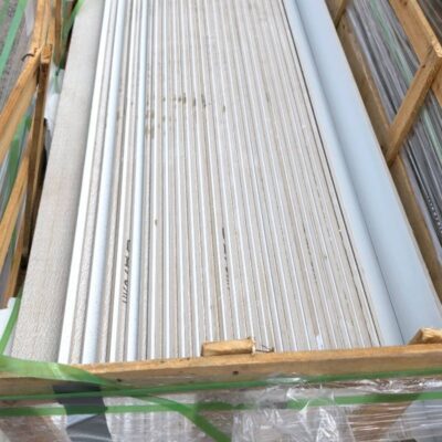 PALLET OF 2400MM X 150MM GLOSS WHITE PORCELAIN TILE