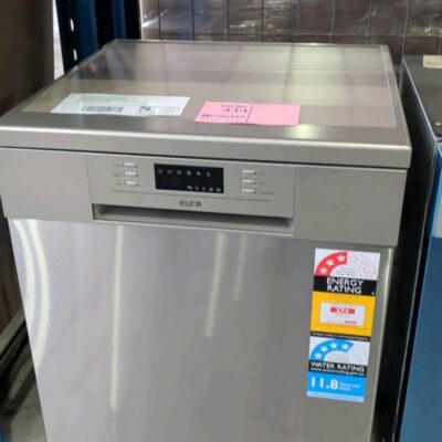 NEW EURO S/STEEL 600MM DISHWASHER EDW12PSS WITH 12 PLACE SETTINGS, 6 WASH PROGRAMS, ADJUSTABLE TOP BASKET, CONCEALED HEATING ELEMENT WITH EXTRA DRY FUNCTION, LED DISPLAY 4.5 STAR WATER RATING, 2 YEAR WARRANTY NEW EURO S/STEEL 600MM DISHWASHER EDW12PSS WITH 12 PLACE SETTINGS, 6 WASH PROGRAMS, ADJUSTABLE TOP BASKET, CONCEALED HEATING ELEMENT WITH EXTRA DRY FUNCTION, LED DISPLAY 4.5 STAR WATER RATING, 2 YEAR WARRANTY