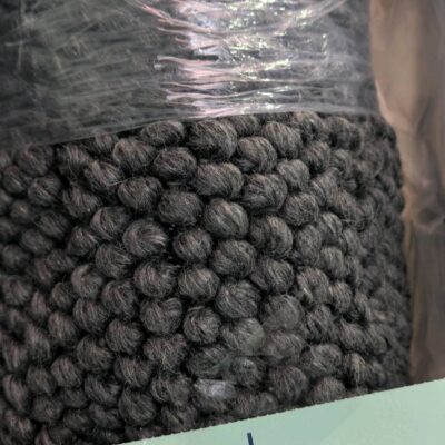 NEW GREY PEBBLE WOOL RUG 160CM X 230CM RRP$499
