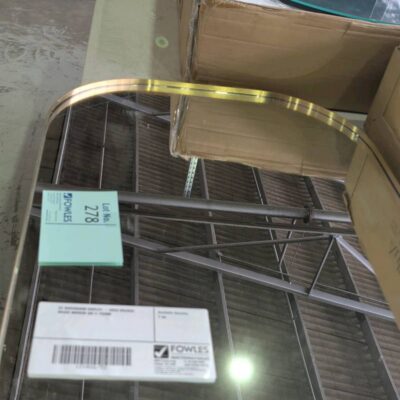 EX SHOWROOM DISPLAY - ARCH BRUSED BRASS MIRROR 600 X 750MM EX SHOWROOM DISPLAY - ARCH BRUSED BRASS MIRROR 600 X 750MM