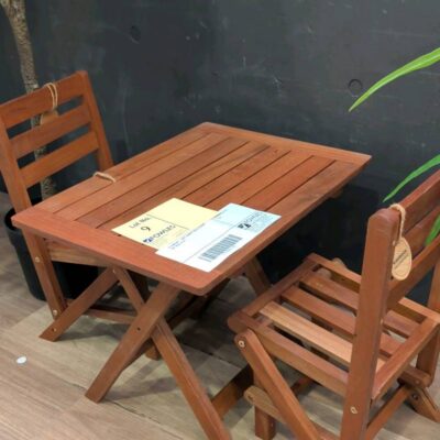 EX DISPLAY - KIDS TIMBER TABLE & CHAIR SET SOLD AS IS EX DISPLAY - KIDS TIMBER TABLE & CHAIR SET SOLD AS IS