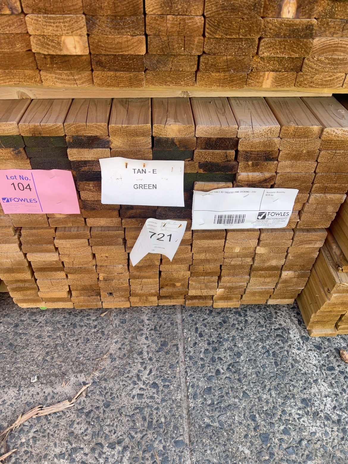 70X22 TAN E H3 TREATED PINE DECKING-220/4.2 70X22 TAN E H3 TREATED PINE DECKING-220/4.2
