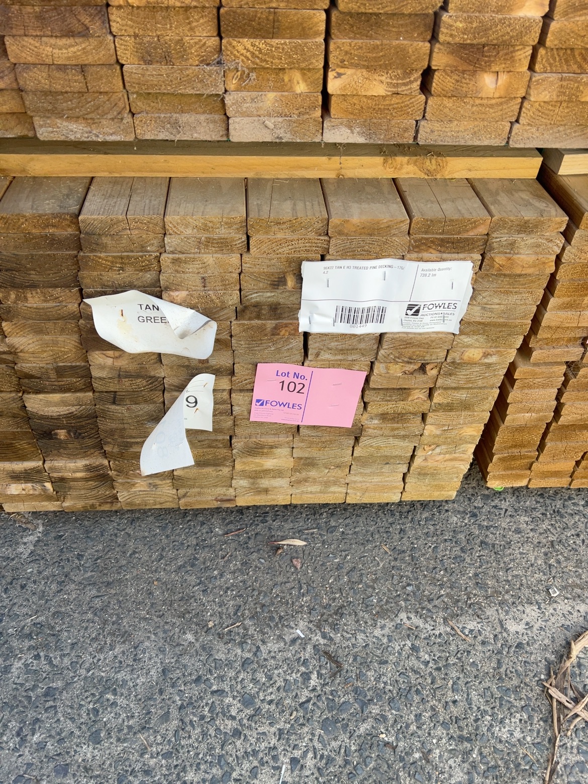 90X22 TAN E H3 TREATED PINE DECKING-176/4.2 90X22 TAN E H3 TREATED PINE DECKING-176/4.2