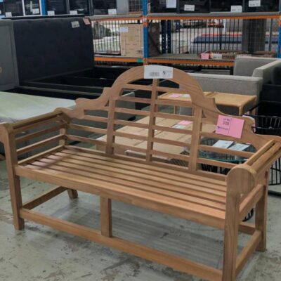 NEW 1500MM PLANTATION TEAK GRAND CAMEN GARDEN SEAT RRP$1290 NEW 1500MM PLANTATION TEAK GRAND CAMEN GARDEN SEAT RRP$1290