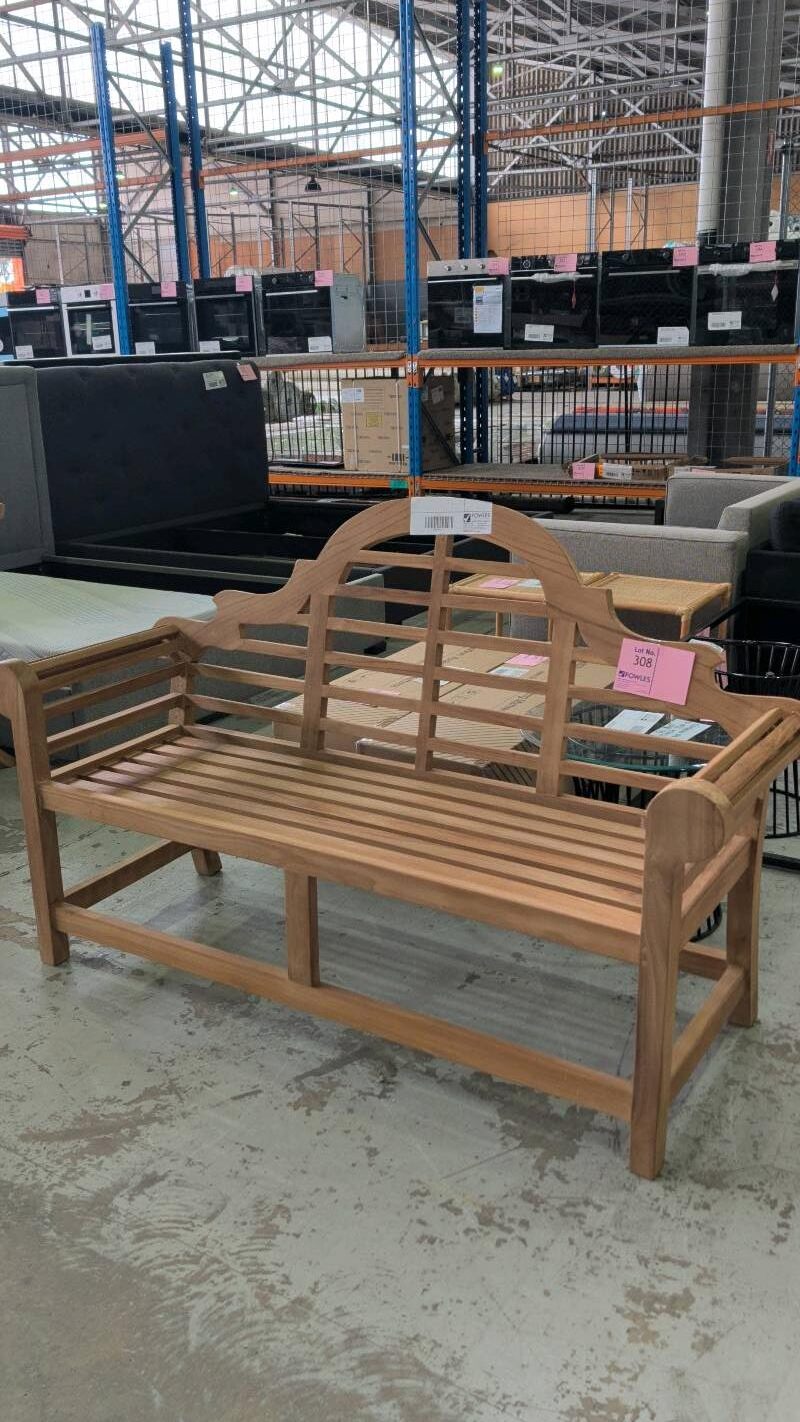 NEW 1500MM PLANTATION TEAK GRAND CAMEN GARDEN SEAT RRP$1290 NEW 1500MM PLANTATION TEAK GRAND CAMEN GARDEN SEAT RRP$1290