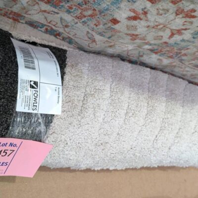EX STAGING RUG - BROWN & WHITE 2M X 2.9M SOLD AS IS EX STAGING RUG - BROWN & WHITE 2M X 2.9M SOLD AS IS