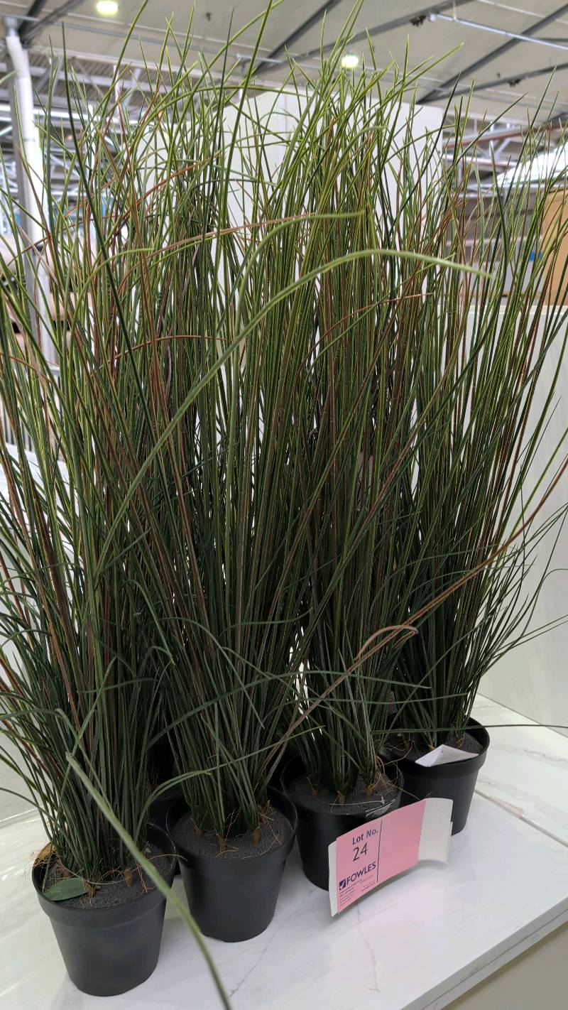 EX STAGING - LOT OF 7 FAUX PLANTS SOLD AS IS EX STAGING - LOT OF 7 FAUX PLANTS SOLD AS IS
