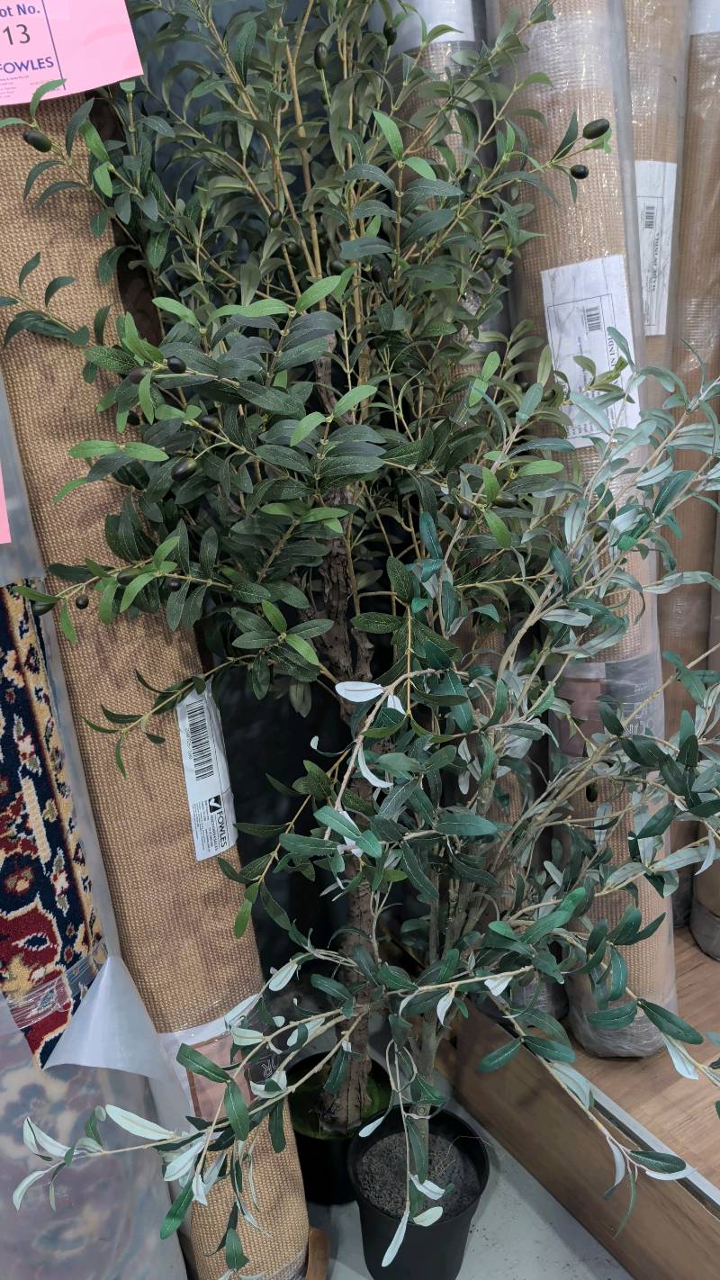 EX STAGING - LOT OF 2 FAUX PLANTS SOLD AS IS EX STAGING - LOT OF 2 FAUX PLANTS SOLD AS IS