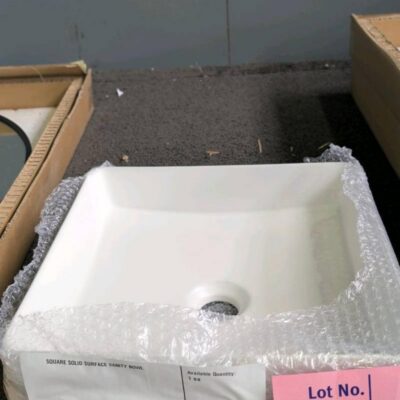 SQUARE SOLID SURFACE VANITY BOWL SQUARE SOLID SURFACE VANITY BOWL