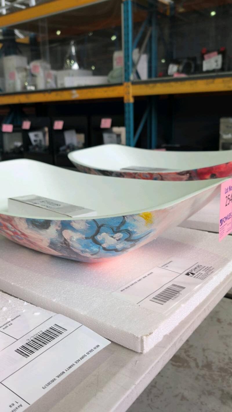 NEW SOLID SURFACE VANITY BOWL WD3859 NEW SOLID SURFACE VANITY BOWL WD3859