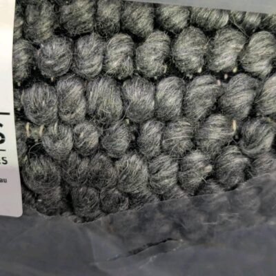 NEW PEBBLE WOOL RUG CHARCOAL 230 X 330CM RRP$999 NEW PEBBLE WOOL RUG CHARCOAL 230 X 330CM RRP$999