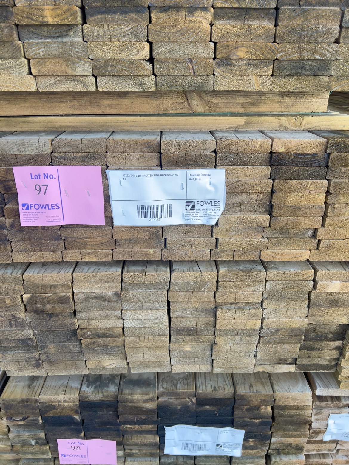 90X22 TAN E H3 TREATED PINE DECKING-176/4.8 90X22 TAN E H3 TREATED PINE DECKING-176/4.8