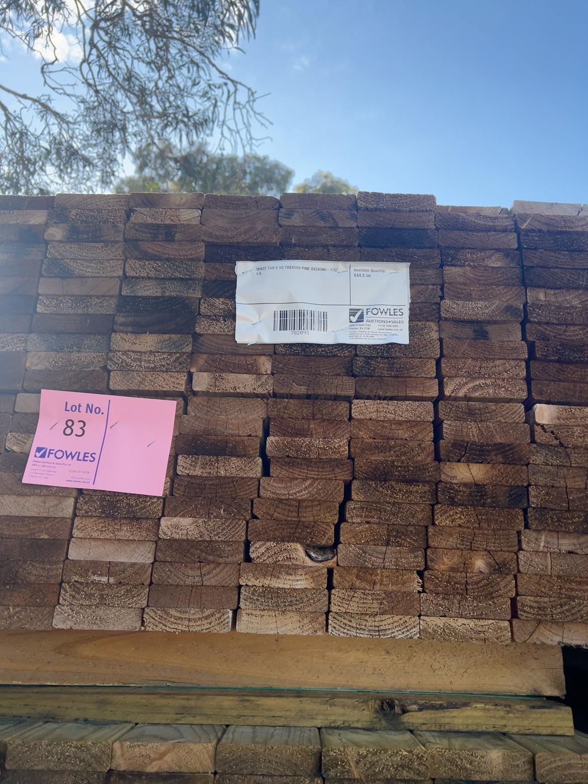 90X22 TAN E H3 TREATED PINE DECKING-176/4.8 90X22 TAN E H3 TREATED PINE DECKING-176/4.8