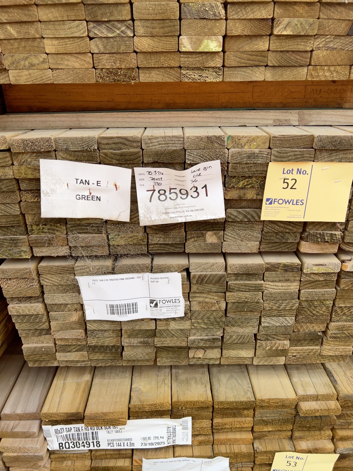 70X22 TAN E H3 TREATED PINE DECKING-220/3.6 70X22 TAN E H3 TREATED PINE DECKING-220/3.6