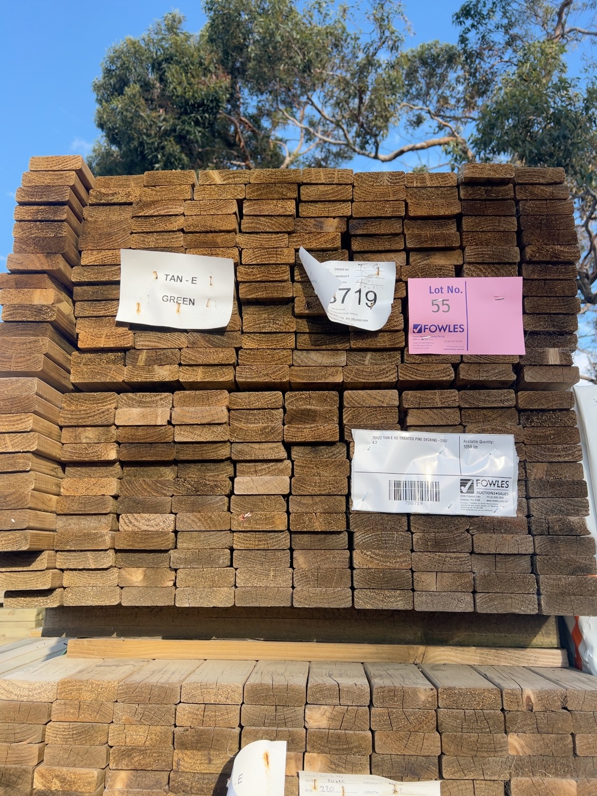 70X22 TAN E H3 TREATED PINE DECKING-250/4.2 70X22 TAN E H3 TREATED PINE DECKING-250/4.2