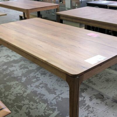 EX DISPLAY ALESSA 2000MM WORMY CHESTNUT DINING TABLE, SOLD AS IS EX DISPLAY ALESSA 2000MM WORMY CHESTNUT DINING TABLE, SOLD AS IS