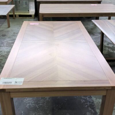 NEW FLINDERS 2000MM MESSMATE NATURAL, HERRINGBONE DESIGN, SOLD AS IS NEW FLINDERS 2000MM MESSMATE NATURAL, HERRINGBONE DESIGN, SOLD AS IS